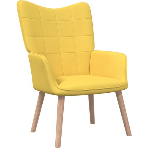 The Living Store Stol za sproščanje gorčično rumeno blago - Stol Za Sproščanje, (21485230) Cene