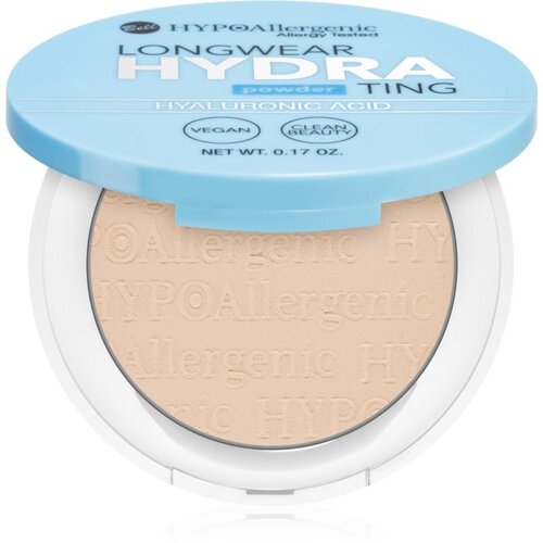 BELL Longwear Hydrating Powder kompaktni puder s hialuronsko kislino odtenek 02 Light Beige 5 g Slike