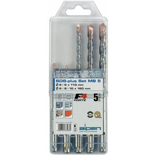  Burgije za udarnu busilicu-set sds-plus MB5, 5 kom Cene