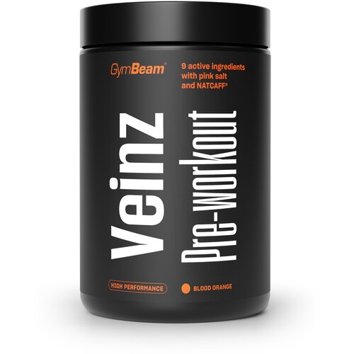 GymBeam veinz pre-workout 500 g crvena pomorandža Slike