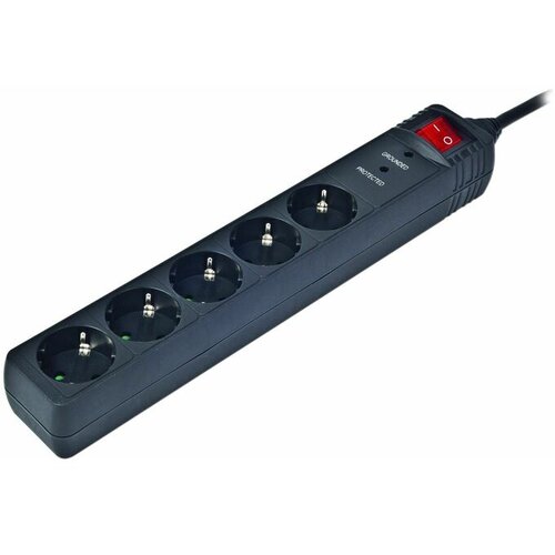 Energenie Produžni kabl, 3m, 5 utičnica, prekidač, crni (SPG5-C-10) Slike
