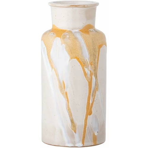 Bloomingville Kremno bela lončena ročno izdelana vaza Savana –