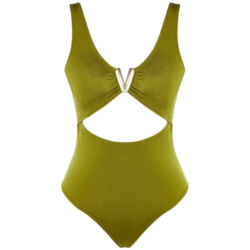 Trendyol khaki accessory detailed swimsuit Slike