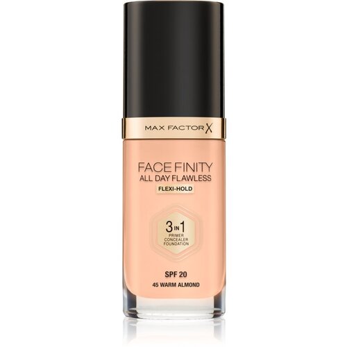 Max Factor Facefinity All Day Flawless SPF20 tekoča podlaga z uv zaščito 30 ml odtenek 45 Warm Almond Cene