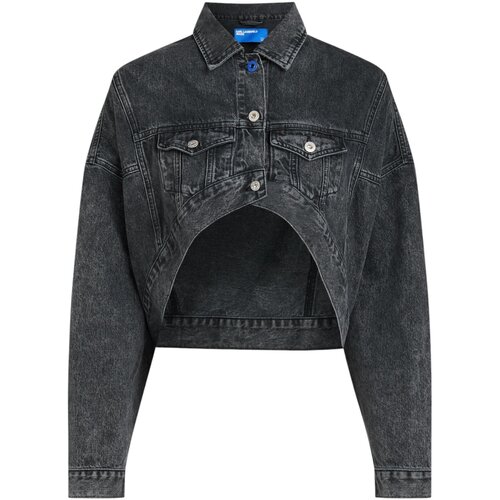 Karl Lagerfeld Jeans jakne KLJ OVERSIZED JACKET A3W14060 Črna Cene