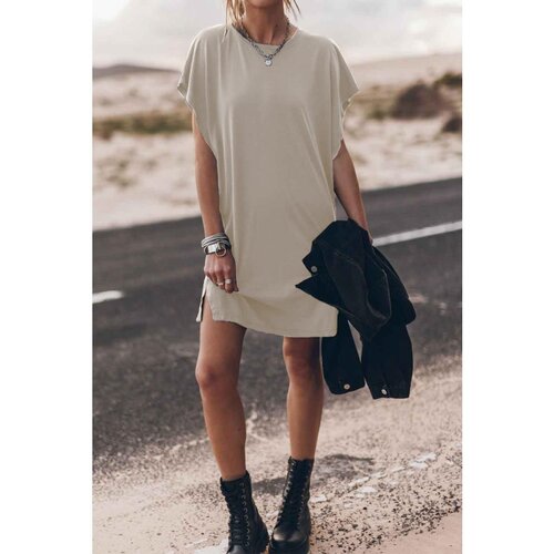 Fenzy Mini Haljina Sa Širokim Rukavima, Krem Cijene