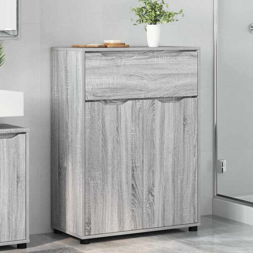 vidaXL Kopalni&scaron;ka omarica s predalom Siva Sonoma 72,5 x 36,5 x 100 cm Cene