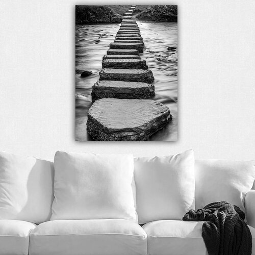 WALLXPERT Dekorativna slika na platnu, 70x100cm, &Scaron;areno Cijene
