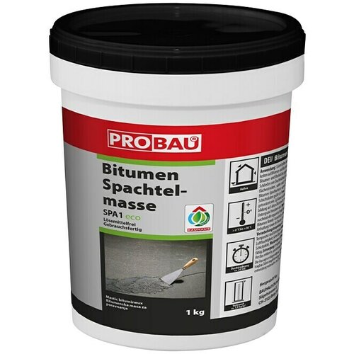 PROBAU Bitumenska masa za popravak (1 kg, Bez otapala) Slike