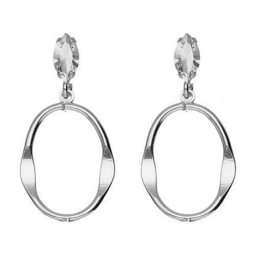 Ženske victoria cruz eleonora oval crystal mindjuŠe sa swarovski belim kristalom ( a3916-07ht ) Slike