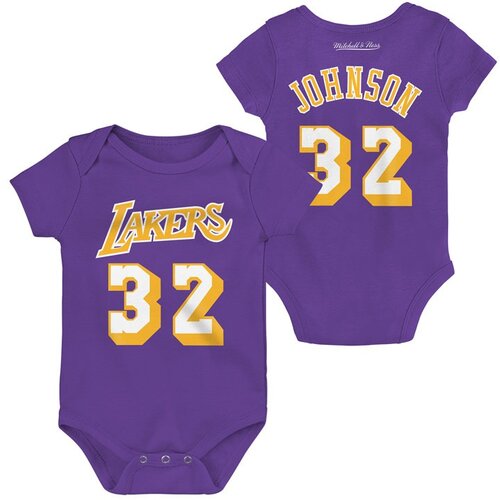 Mitchell And Ness Magic Johnson 32 Los Angeles Lakers Mitchell & Ness Retro bodi za bebe Cijene