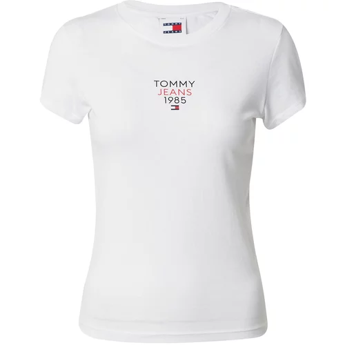 Tommy Jeans Majica 'ESSENTIAL' mornarska / rdeča / bela