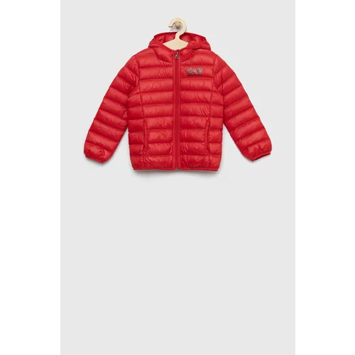Ea7 Emporio Armani Dječja pernata jakna boja: crvena