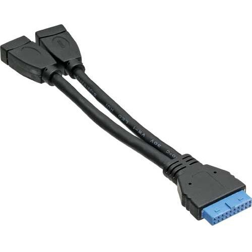  InLine 33445I 2x USB A 19 pin Crno Cijene