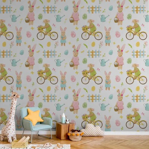  Tapeta - Bunny Idyll 50x1000 Vodootporna Cene
