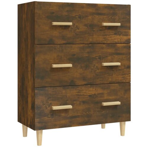 Maison Chic Komoda - Predalnik dimljeni hrast 70x34x90 cm konstruiran les, (21718500) Slike