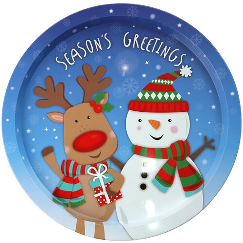  Novogodišnja tacna, više dezena Cene