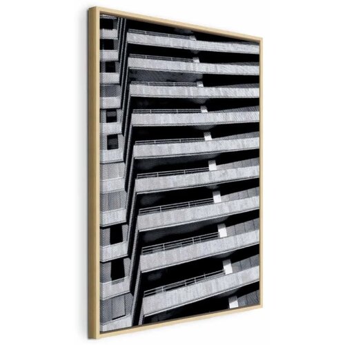  Slika - Architectural Raster (1 Part) Vertical 60x90 U prirodnom drvenom okviru Cijene