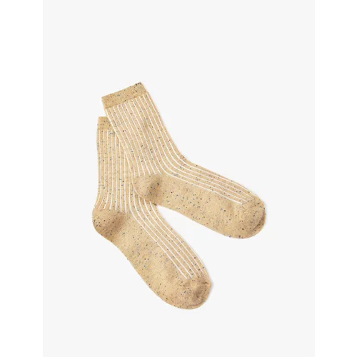 Koton Striped Sock Socks Melted Textured