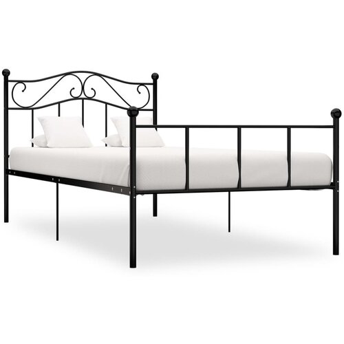  Okvir Za krevet crni metalni 100 x 200 cm Cene