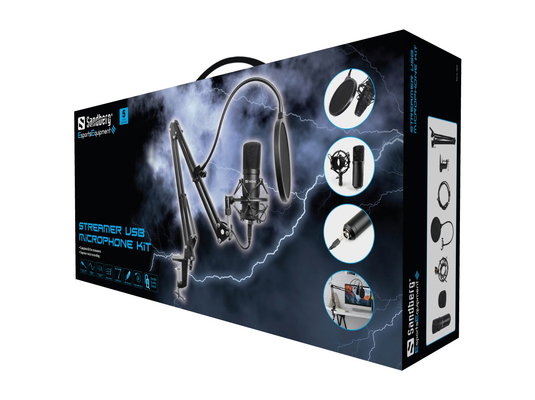 Sandberg Streamer USB mikrofon kit, crna Cijene