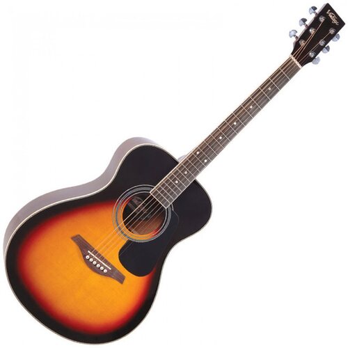 Vintage Akustična folk gitara V300VSB Sunburst Slike