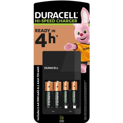 Duracell CEF14 PUNJAC + punjive baterije 2xAA NiMH 1300mAH+ 2xAAA 750mAh( Hi speed 4h, auto-OFF) Slike
