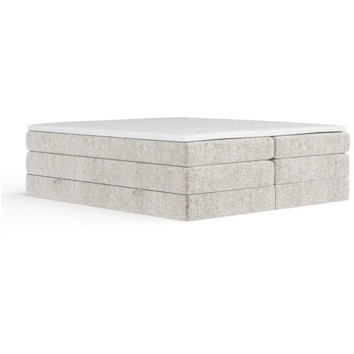 Maison de Rêve Bež boxspring krevet s prostorom za odlaganje/bez uzglavlja 160x200 cm Juniper – Cene