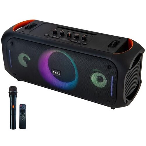 Akai zvučnik 80W, FM, BT, USB, microSD, daljinski, baterija, crni ABTS-150, (4905192534301) Cijene