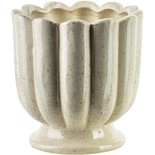 Mondex Vaza keramična Evam Beige 15.5x15.15x15.5 bež 1 kos, (5000445382) Slike