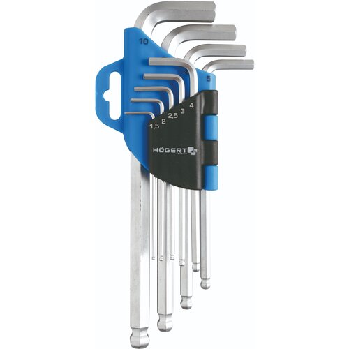 Hogert 9-dijelni set dugih imbusa HT1W804 1.5-10mm Slike