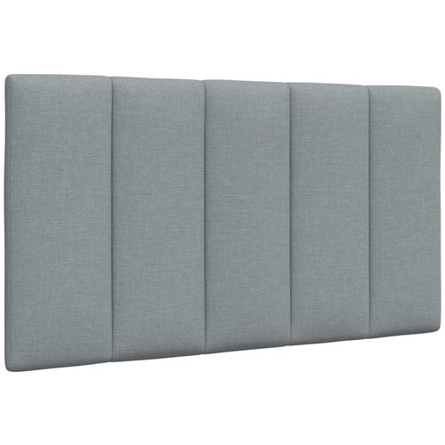 VidaXL Vzglavna stranica svetlo siva 80 cm blago Slike