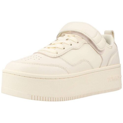 Tommy Jeans adhesive strip flatform bež Cijene
