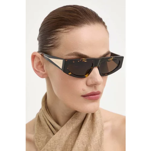 Bottega Veneta Sončna očala ženska, rjava barva, BV1277S