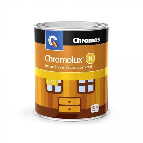  Chromolux N Bezbojni nitro završni polumat lak CHROMOS Cene