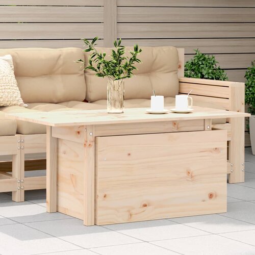 vidaXL Vrtna miza 100x50x75 cm trdna borovina Cene