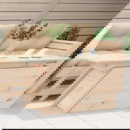 VidaXL Vrtni stol 100 x 50 x 75 cm od masivne borovine Slike