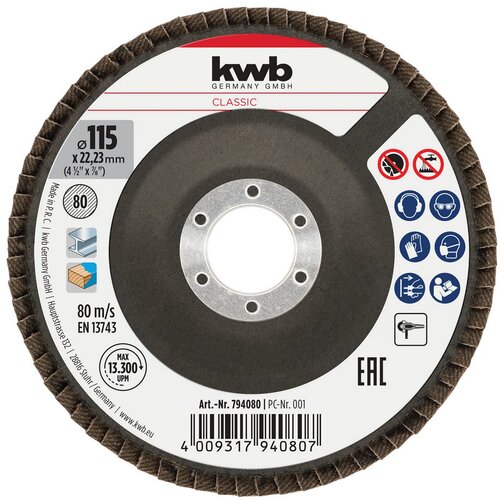 KWB Brusna ploča lamelirana 115 mm, GR80 Cijene