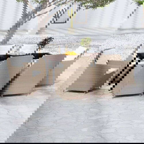  Vrtna jedilna garnitura 7-delna rjava, (20674206) Cene