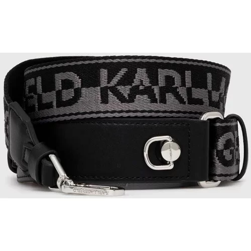 Karl Lagerfeld Pas za torbico črna barva