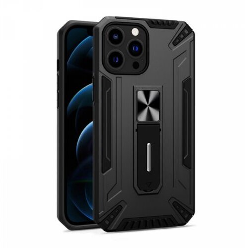Onasi Silikonski ovitek Shock Armor s stojalom za Xiaomi Redmi 9s / 9 Pro - črn Cene