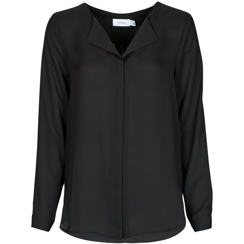 Vila Topi & Bluze VILUCY L/S SHIRT Črna Cene