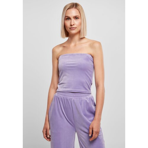 UC Ladies Ladies Short Velvet Tube Top Lavender Slike