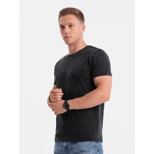 Ombre Men's t-shirt with ACID WASH effect