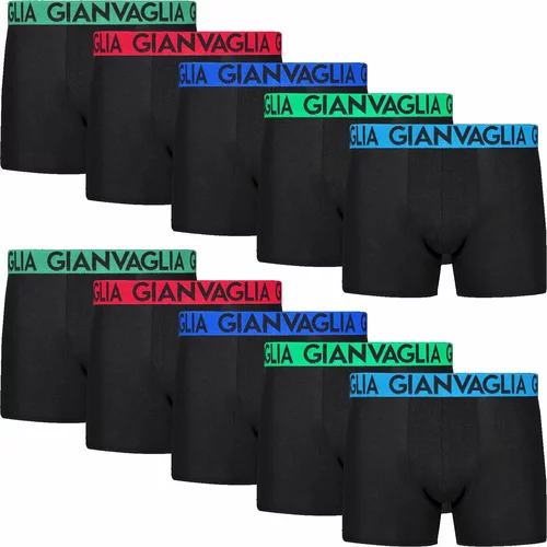 Gianvaglia 10PACK Men's Boxers Black (021)