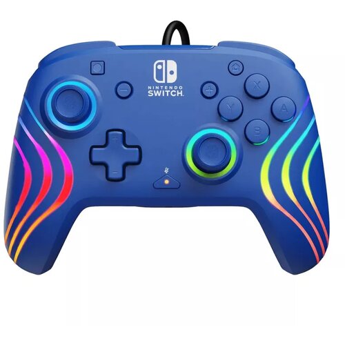 nintendo switch afterglow wave wired controller blue Slike