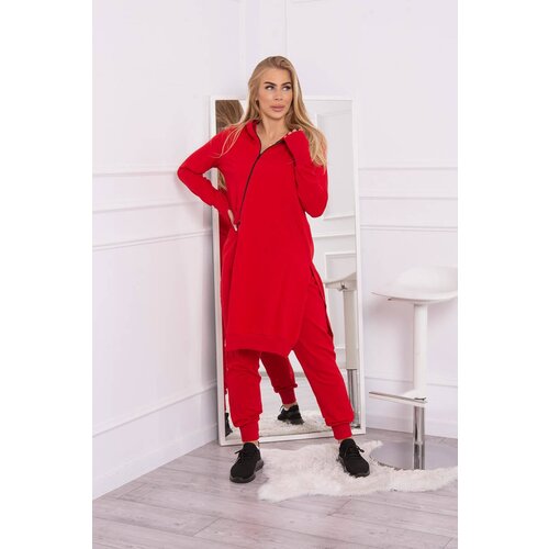 Kesi Set of sweatshirt with red side Cene