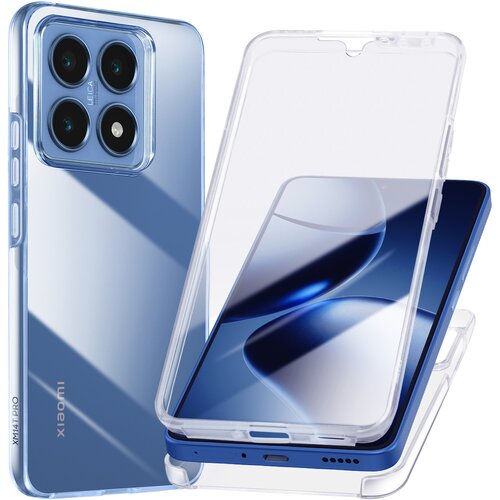 AVIZAR Popolno ohi&scaron;je za Xiaomi 14T Pro iz silikona, popolna za&scaron;čita hrbtne strani in zaslona, Prozorno, (5000189577) Cene