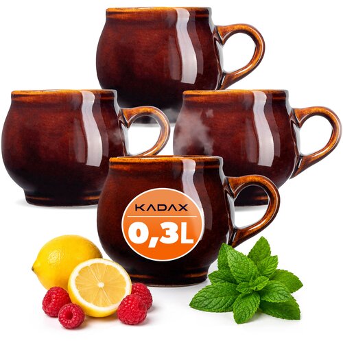 KADAX Vrčki za kuhano vino 300 ml Keramični vrček Darilni set 4 kosov, (5000351633) Cene
