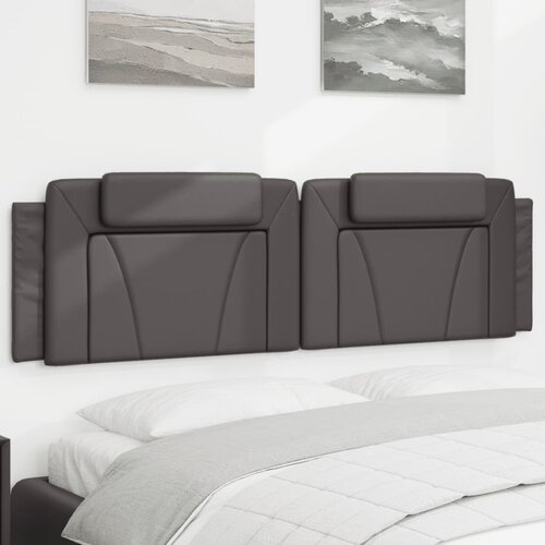 The Living Store Vzglavna stranica siva 180 cm umetno usnje - Vzglavna Stranica, (21659165) Slike